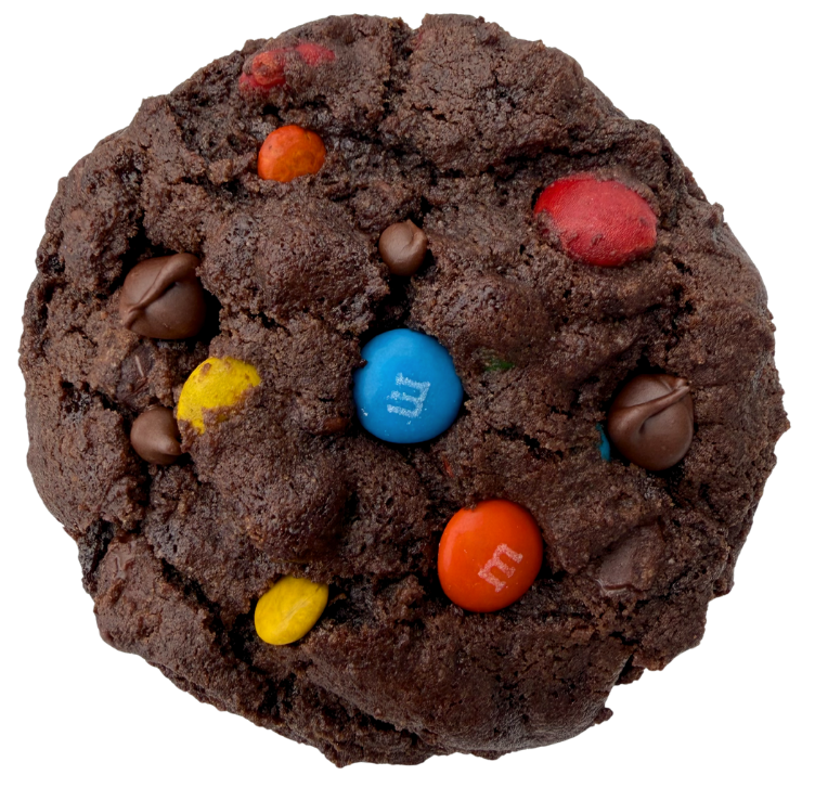 Double chocolate M&M cookie